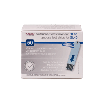 Teststrimler for Beurer GL 40 mg/dl á 50 stk.