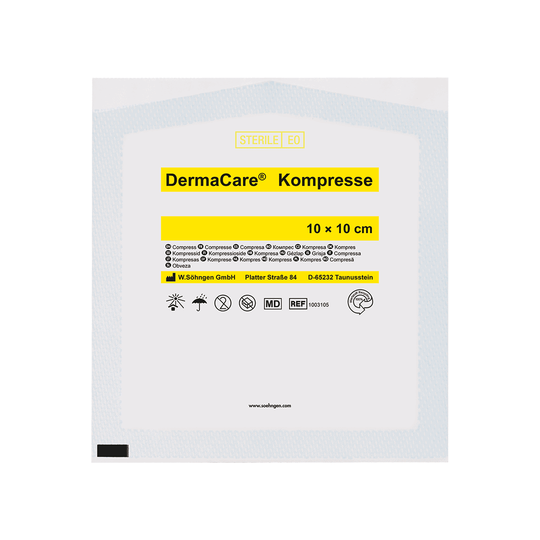 DermaCare® steril kompress 10 x 10 cm 50pk
