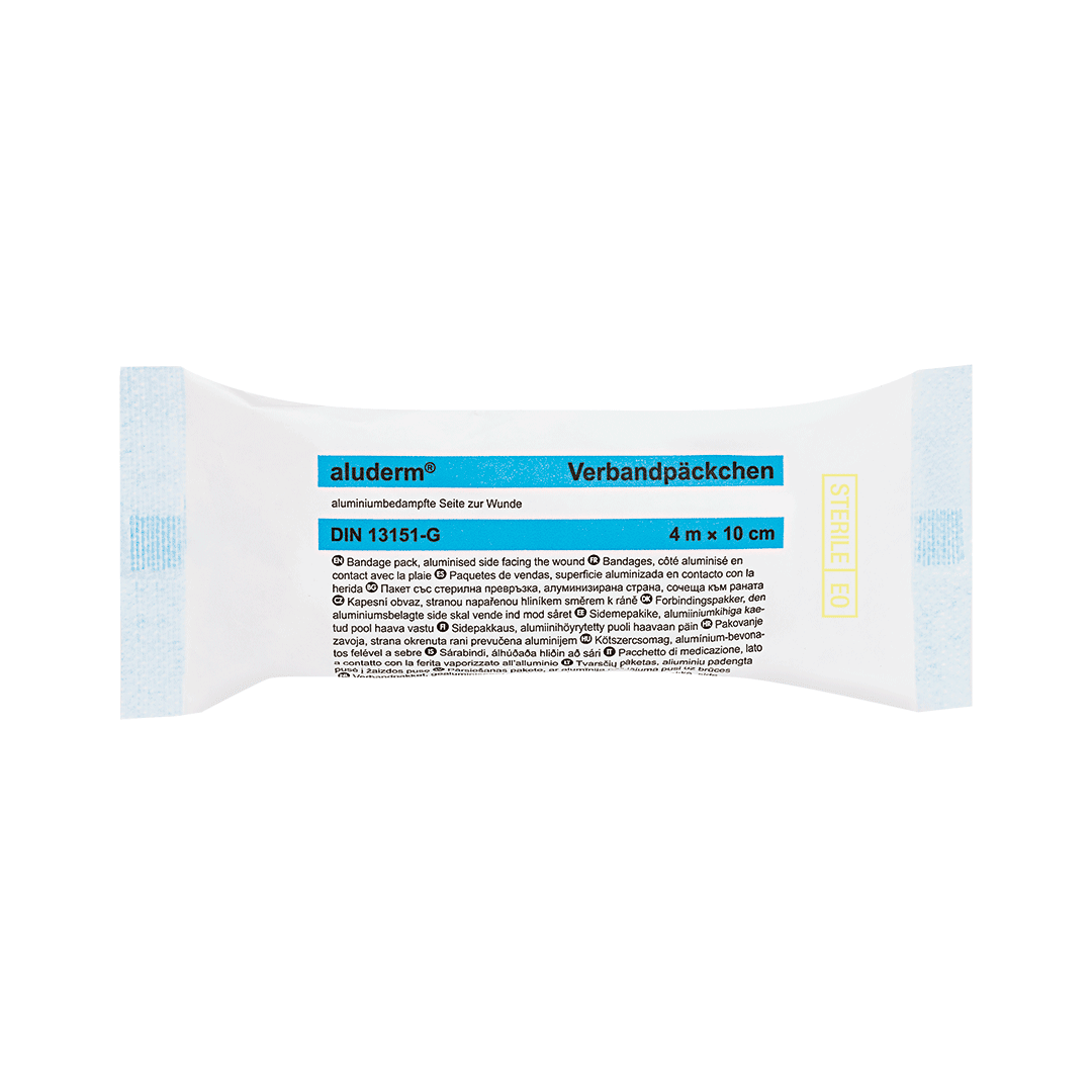 Aluderm® enkeltmannspakke stor 4m x 10 cm