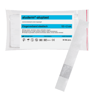 aluderm®-aluplast fingerbandasje 12x2 cm 50 pk