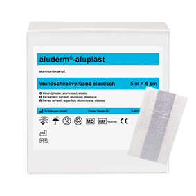 Aluderm®-aluplast plaster 5 m x 6 cm, elastisk