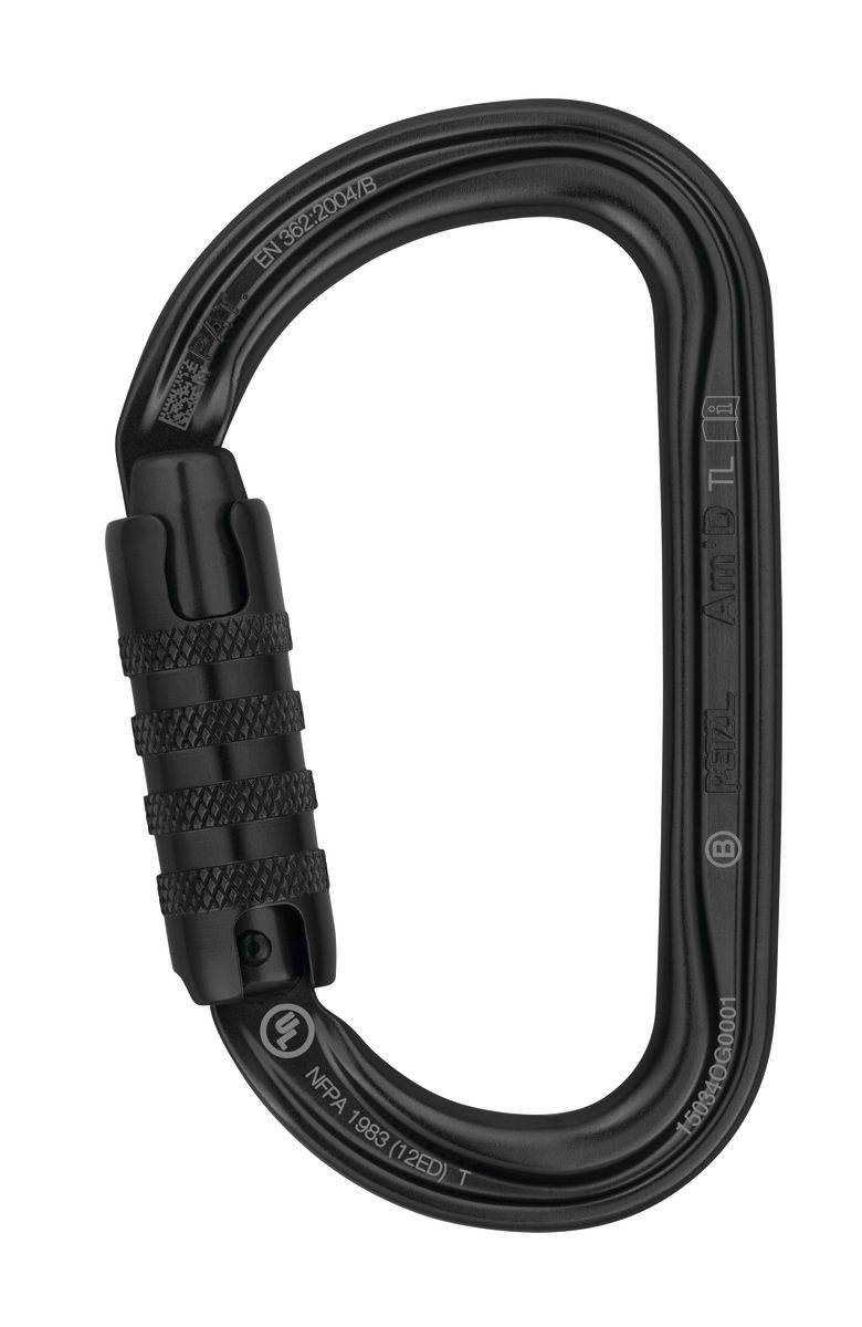 Petzl Am'D karabin - Triact-lås, Svart