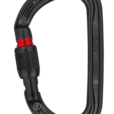 Petzl Am'D karabin - Skru-lås, Svart