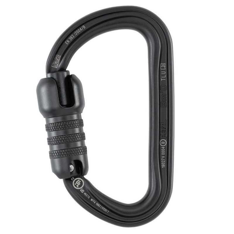 Petzl Bm'D karabin - Triact-lock, Svart