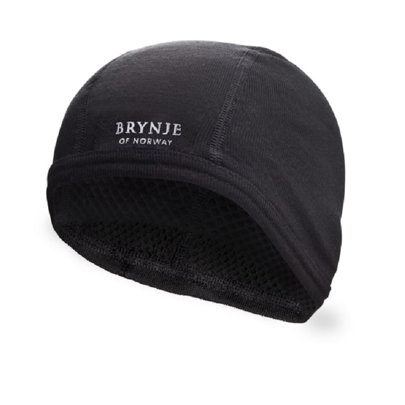 Brynje super thermo helmet hat w/net lining - Svart, S