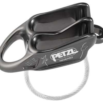 Petzl Reverso mørk grå taubrems