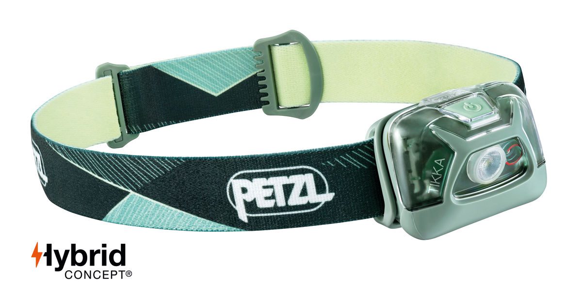 Petzl Tikka hodelykt gammel mod - Grønn