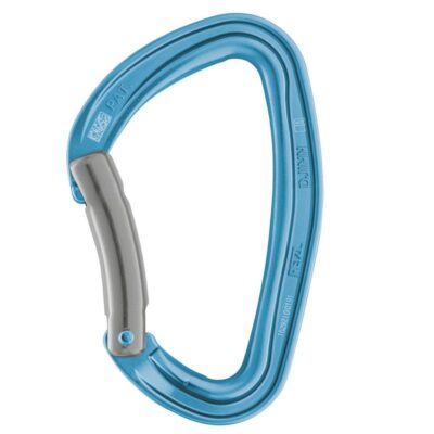 Petzl Djinn karabin - Blå: Bøyd åpning