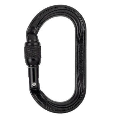 Petzl Oxan svart karabin - SCREW-LOCK