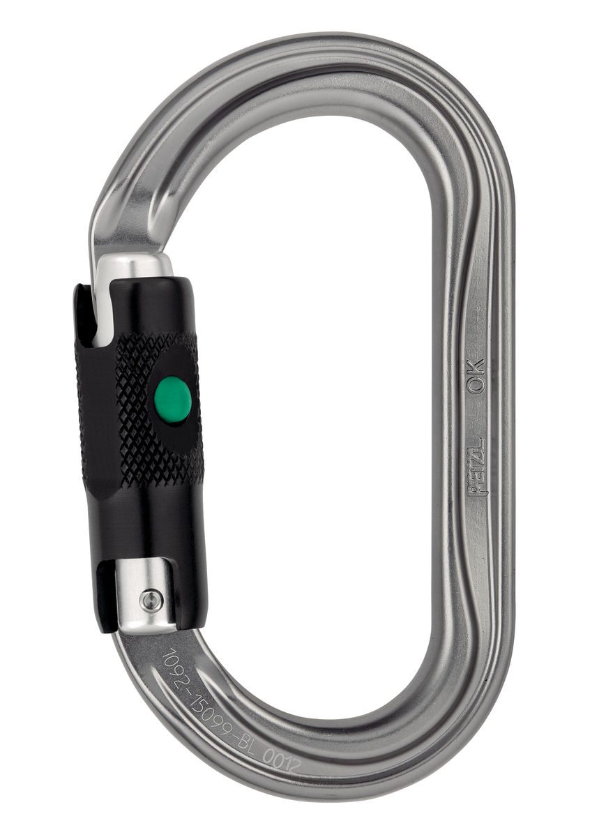 Petzl OK karabin - Ball-lås, Grå