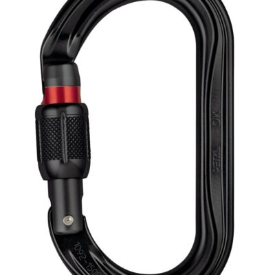 Petzl Ok svart karabin - Screw-lock