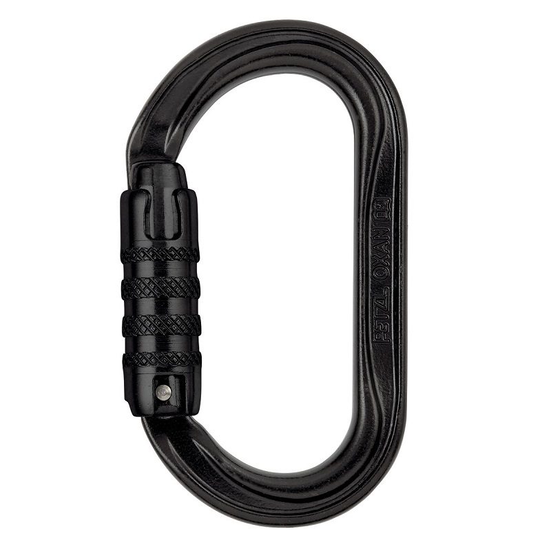 Petzl Oxan svart karabin - TRIACT-LOCK