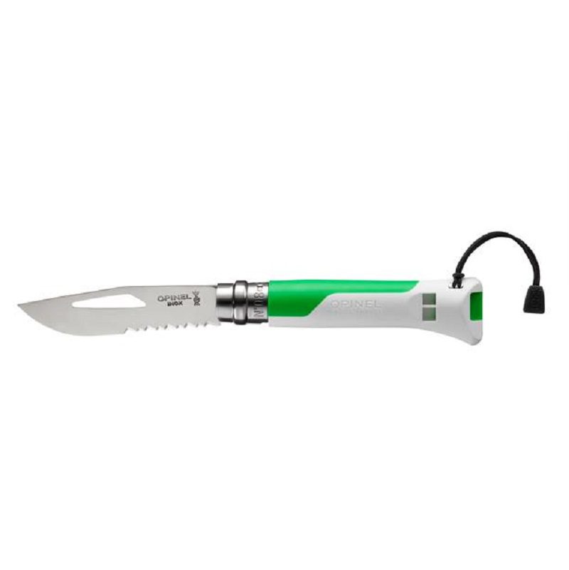 Opinel n°08 outdoor - Grønn/Hvit