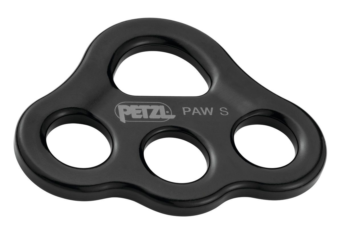 Petzl Paw riggeplate svart - S