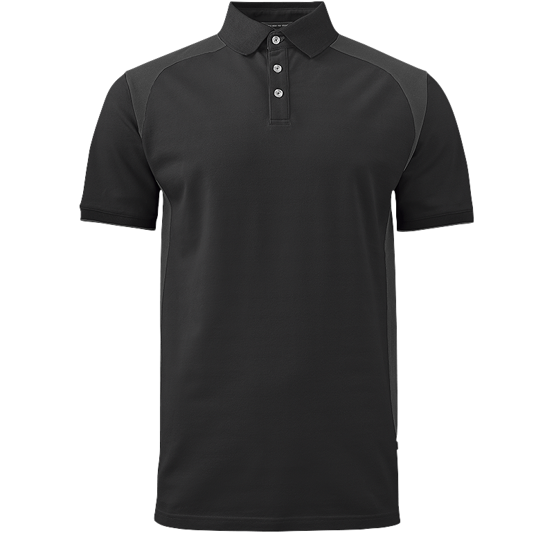 STRETCH PIQUE SHIRT - BLACK