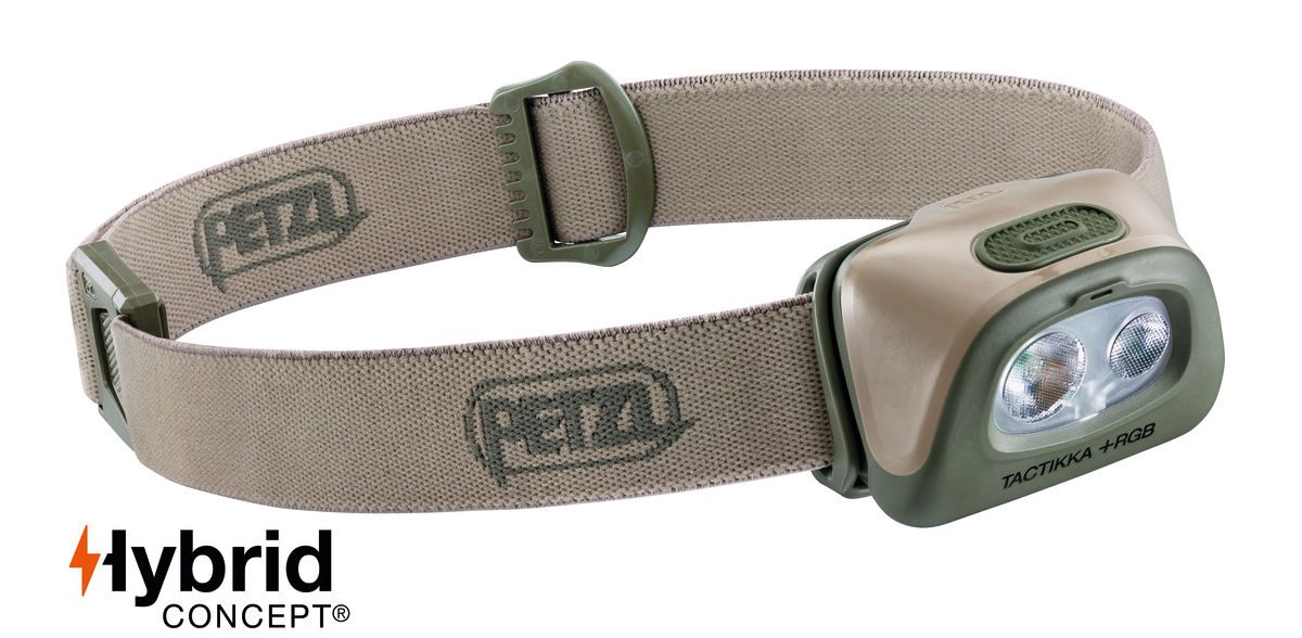 Petzl Tactikka + RGB hodelykt (UTGÅTT?) - Ørken
