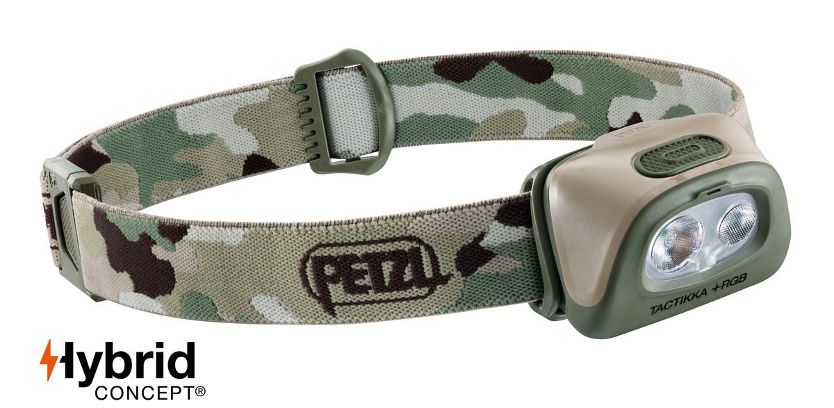 Petzl Tactikka + RGB hodelykt (UTGÅTT?) - Camo