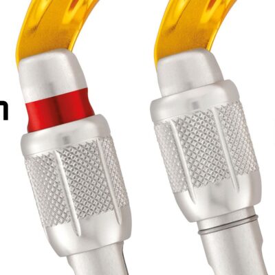 Petzl Sm'D karabin - Screw-lock, Gul