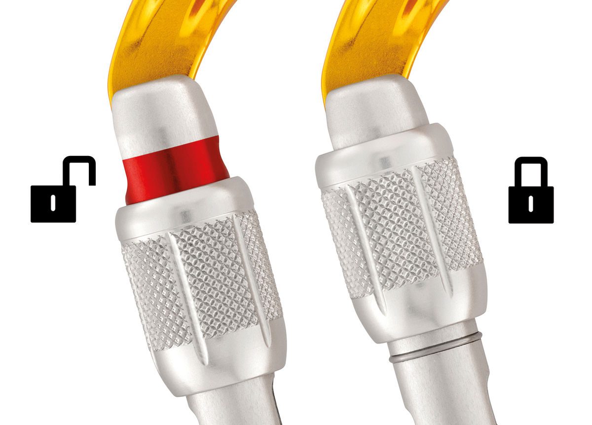 Petzl Sm'D karabin - Screw-lock, Gul