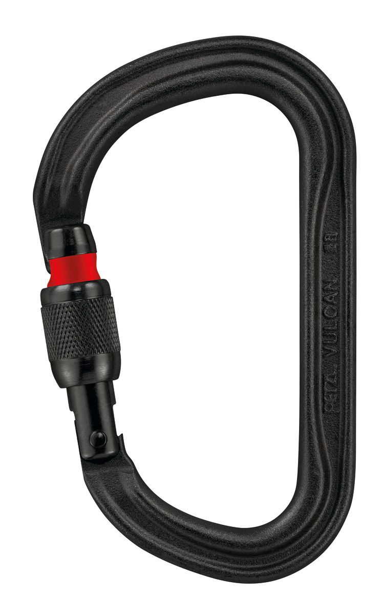 Petzl Vulcan svart karabin - Screw-Lock