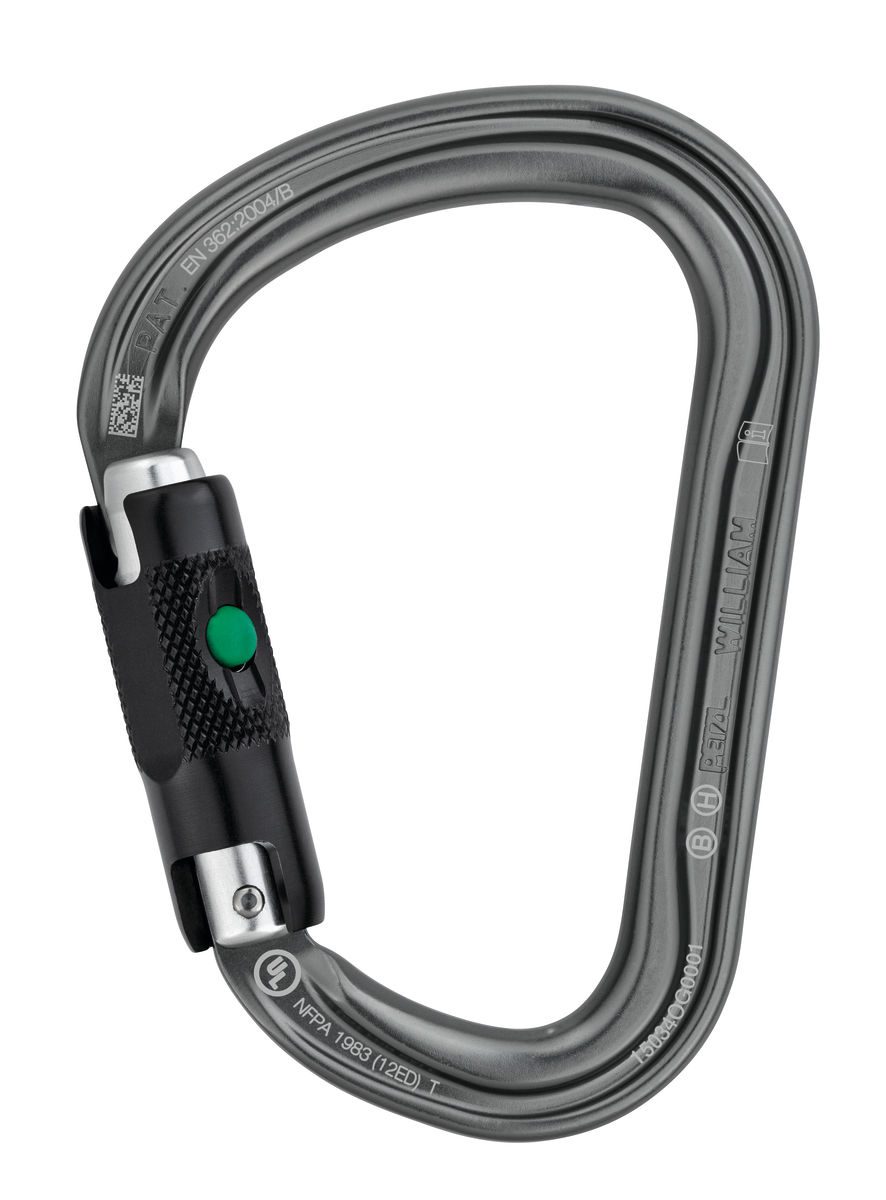 Petzl William karabin - Grå, Ball-lock
