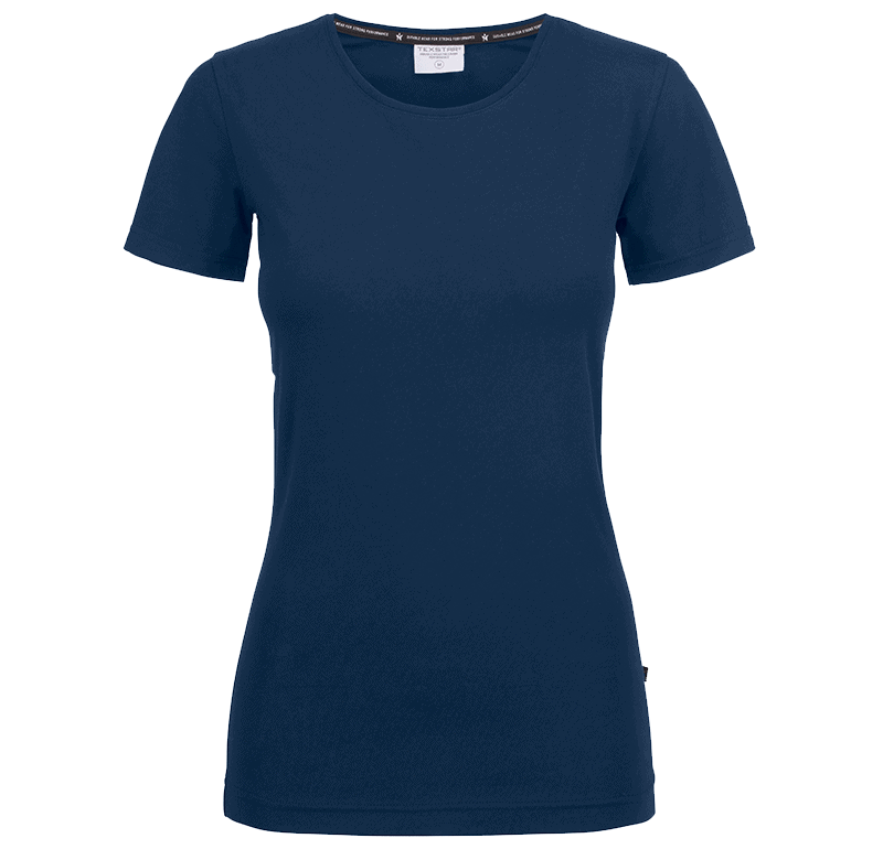 W STRETCH CREW T-SHIRT NAVY