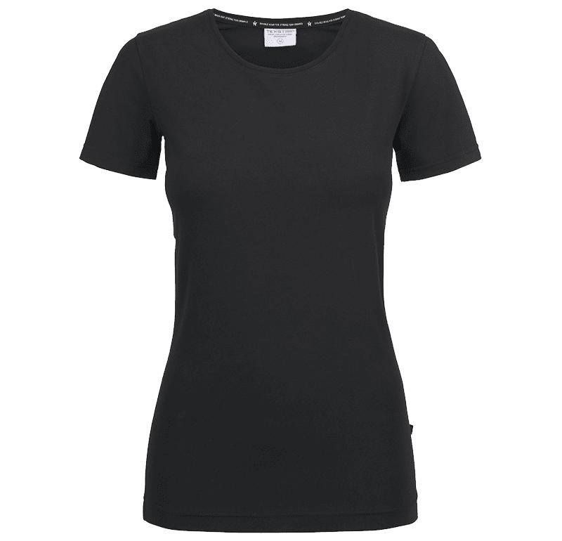 W STRETCH CREW T-SHIRT BLACK