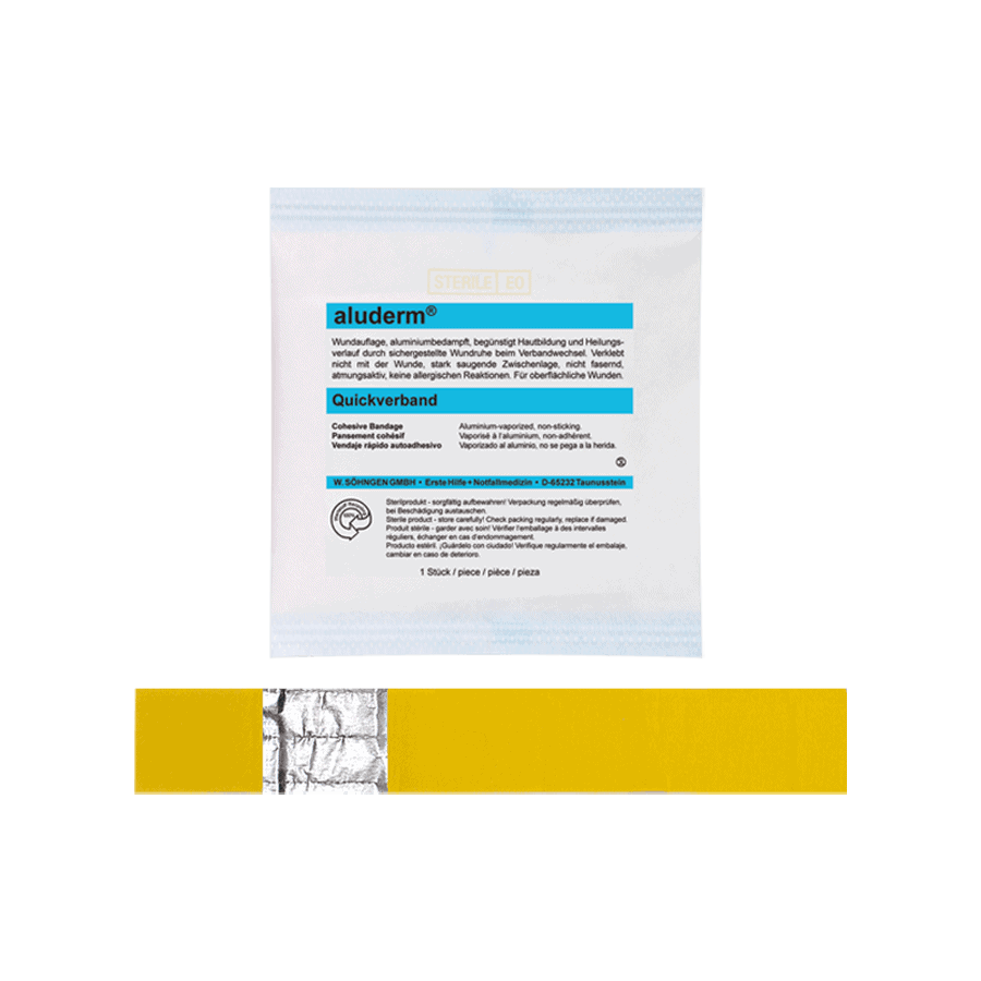 Aluderm® Quickverband Finger 4 x 4 cm 5pk