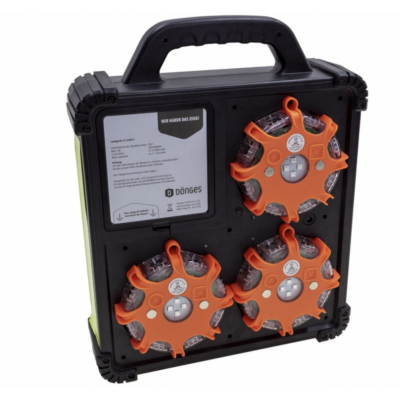 Lyspuck SyncFlare - 6 stk, 3i1 farger. Grønn, oransje og blå