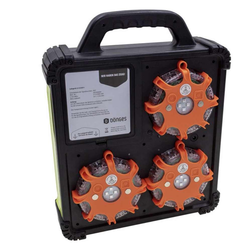 Lyspuck SyncFlare - 6 stk, 3i1 farger. Grønn, oransje og blå