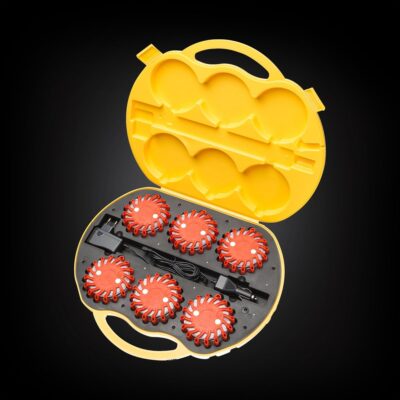 Mactronic M-FLARE lyspuck i koffert. 7 farger