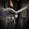 MAC Sneaky Blade Torpedo kniv gul